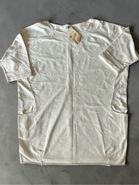 Elegant Off White Women's Tunic Top